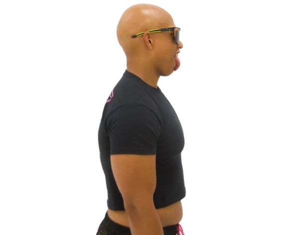 Kiss from a Rose Crop Tee Pit Viper