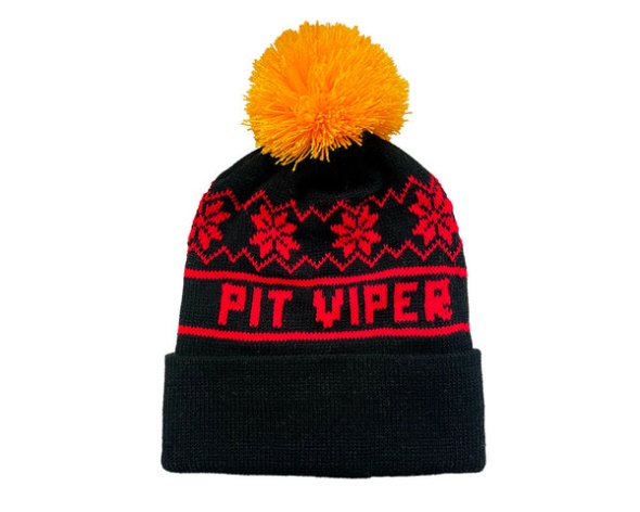 Pom Pom Beanie Black Pit Viper